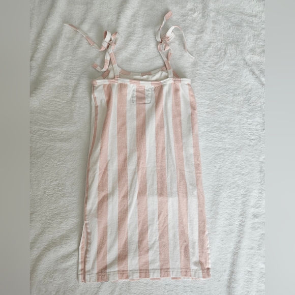 Floral Overalls and Striped Dress Set - Picture 2 of 6